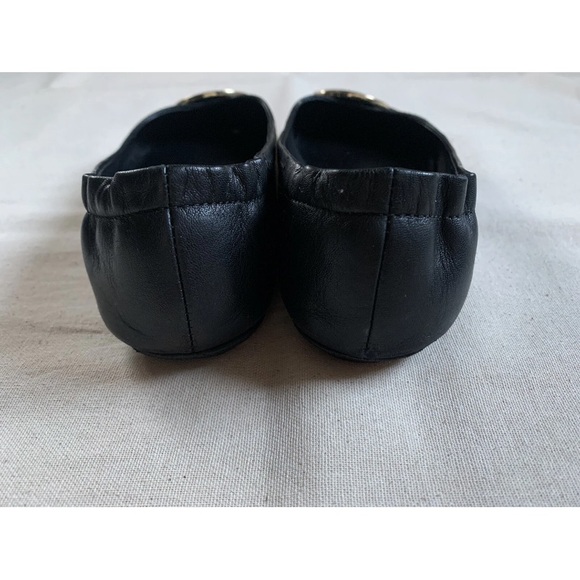 Tory Burch Sz 6M Black Leather Ballet Flats - Picture 3 of 6